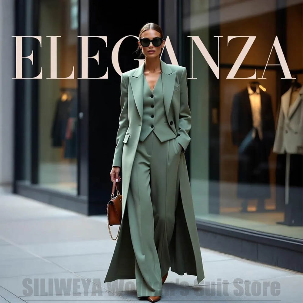 Women'S Formal Wear Suit - Chic Women's Suit Set Three Piece