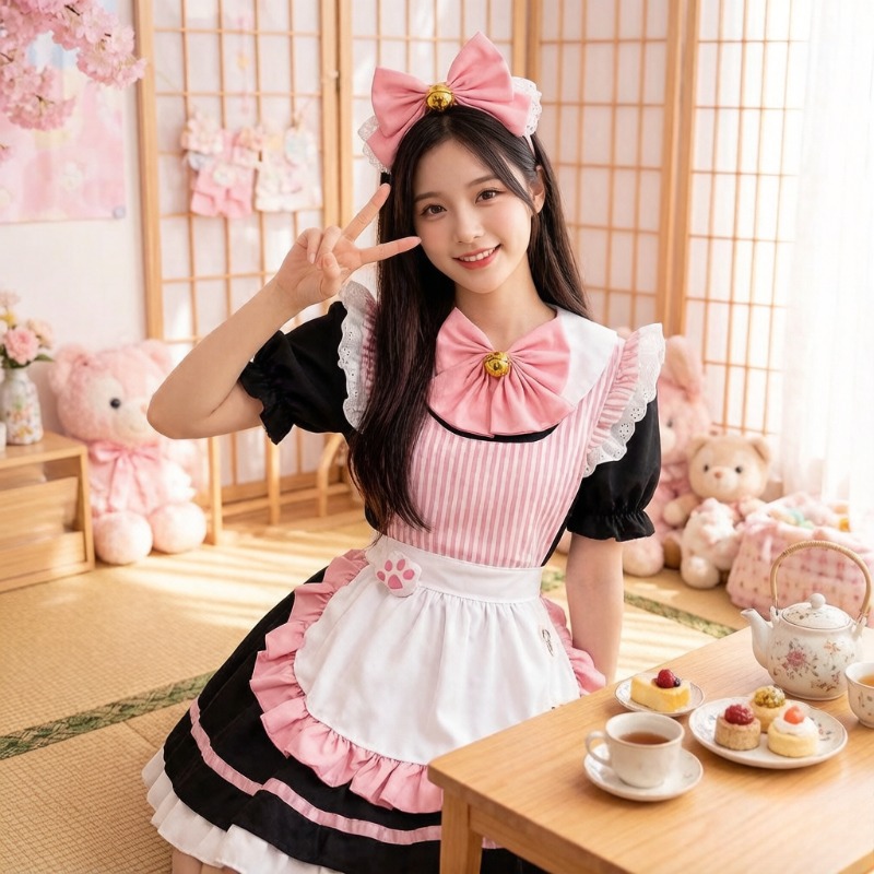 Elegant Maid Outfit Cafe Unifo - Victorian Women'S Formal Wear ulasan dan harga