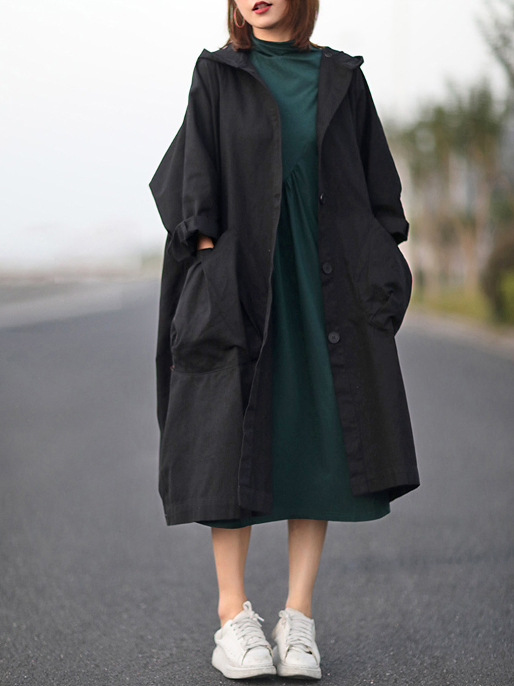 Amax luluE 2024 Autumn Womens  - Trench Coat Formal ulasan dan harga