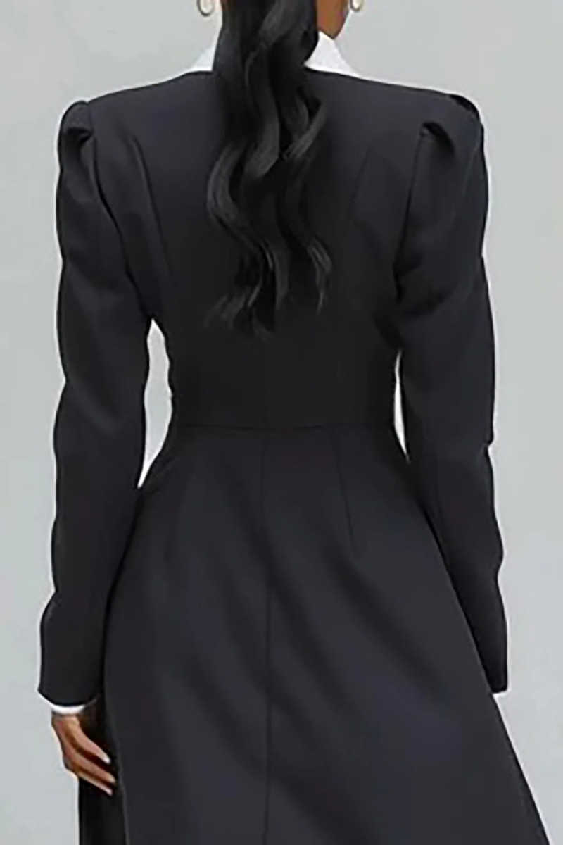 A Line Women Long Blazer Jacke - Women Formal Wear With Tie ulasan dan harga