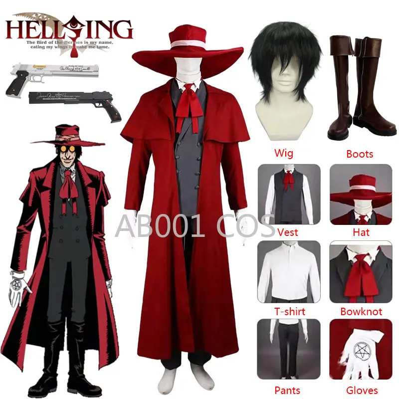 Vampire Hunter Cosplay Hellsin - Trench Coat Formal ulasan dan harga