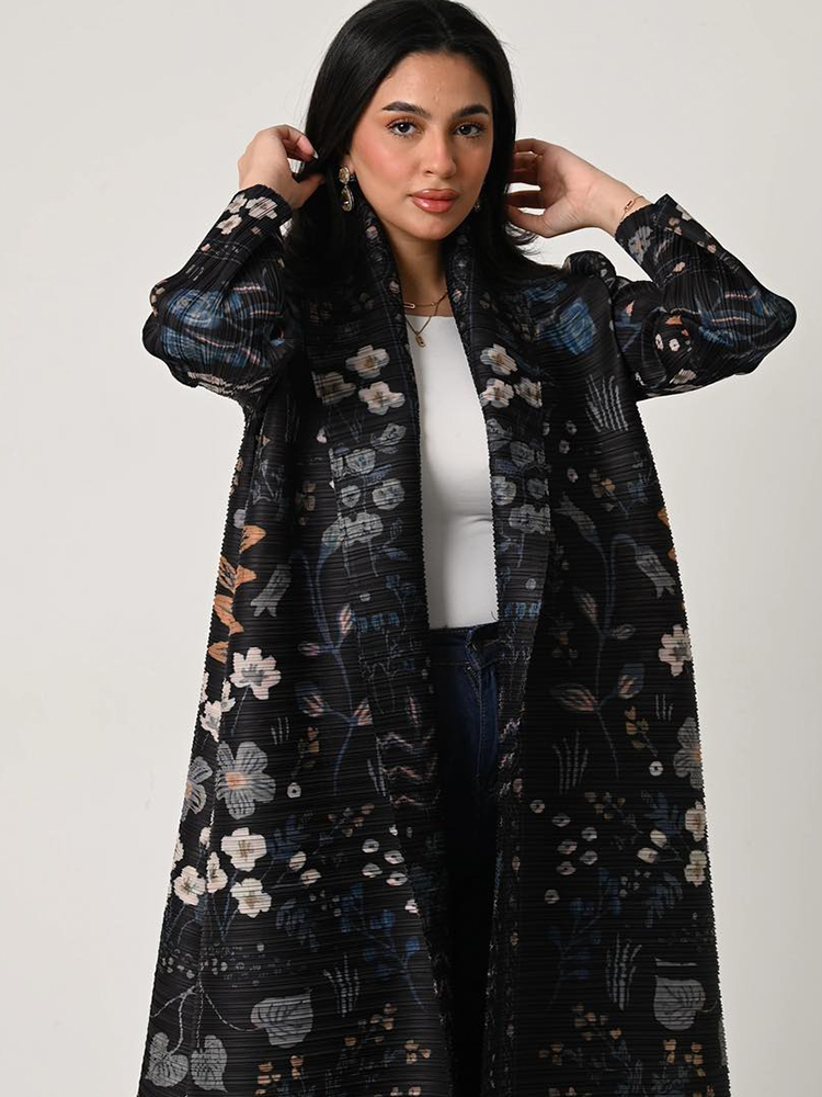 KAF Dubai Abaya Luxury Evening - Trench Coat Formal ulasan dan harga