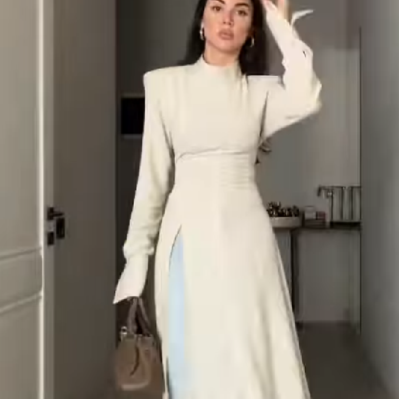Women's Elegant High Neck Long - Women'S Elegant Formal Wear ulasan dan harga