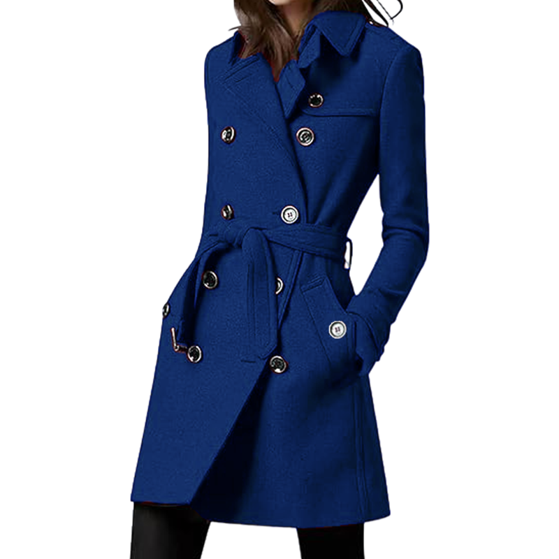 Women's Trench Coat Wool Blend - Trench Coat Formal ulasan dan harga
