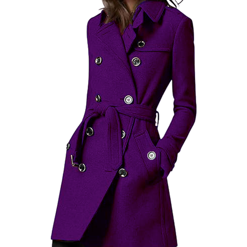 Women's Trench Coat Wool Blend - Trench Coat Formal ulasan dan harga