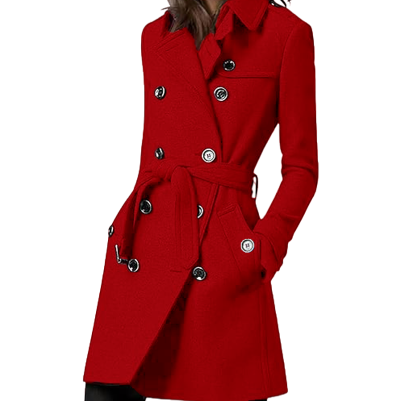 Women's Trench Coat Wool Blend - Trench Coat Formal ulasan dan harga