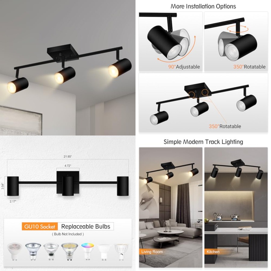 Track Lighting Fixtures Ceilin - K&G Women'S Formal Wear ulasan dan harga