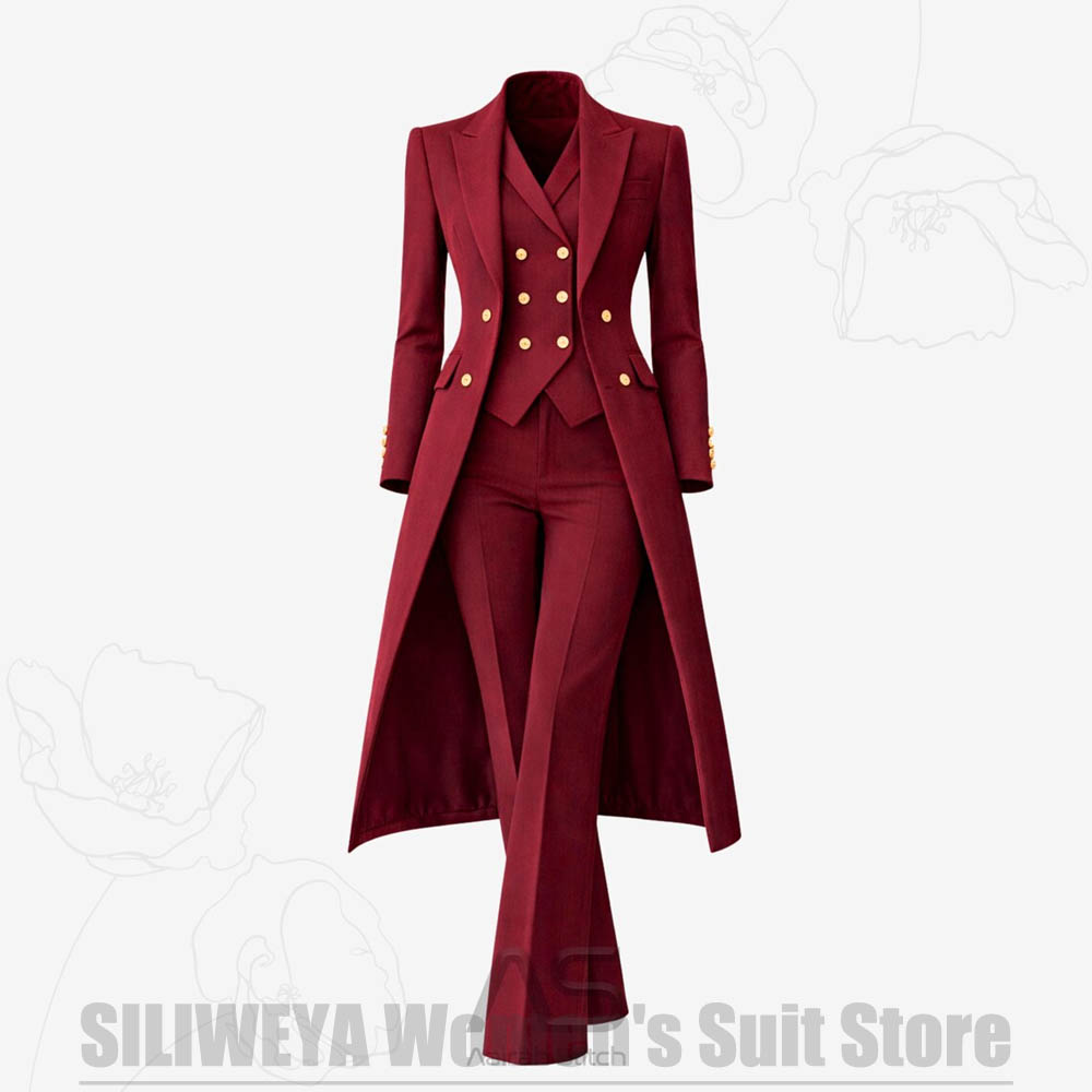Women's Suit 3 Piece Double Br - Women'S Elegant Formal Wear ulasan dan harga