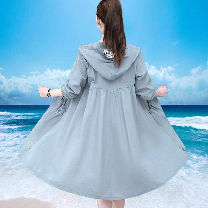 Thin Sunscreen Clothing Women  - Trench Coat Formal ulasan dan harga
