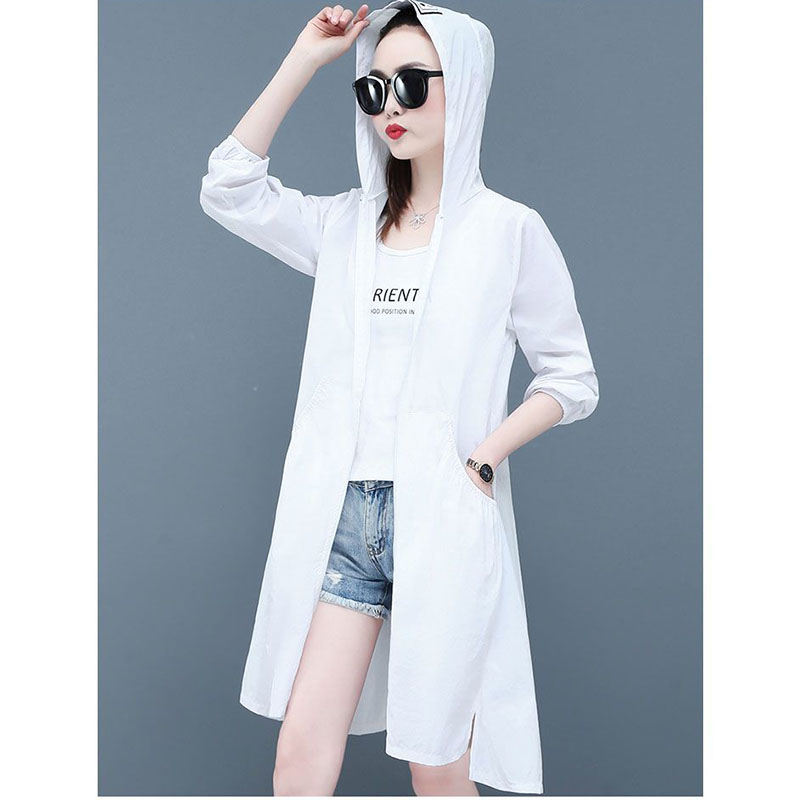 Thin Sunscreen Clothing Women  - Trench Coat Formal ulasan dan harga