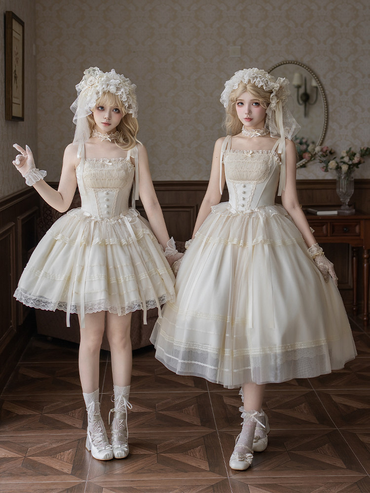 White Lolita Jsk Dress Wedding - Victorian Women'S Formal Wear ulasan dan harga
