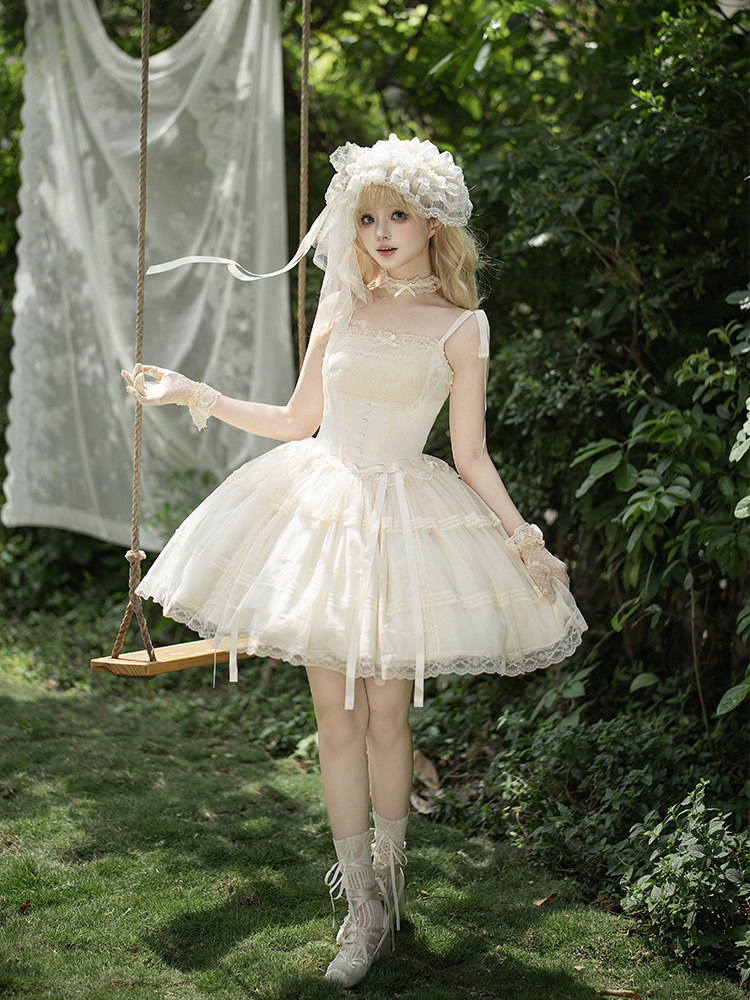 White Lolita Jsk Dress Wedding - Victorian Women'S Formal Wear ulasan dan harga