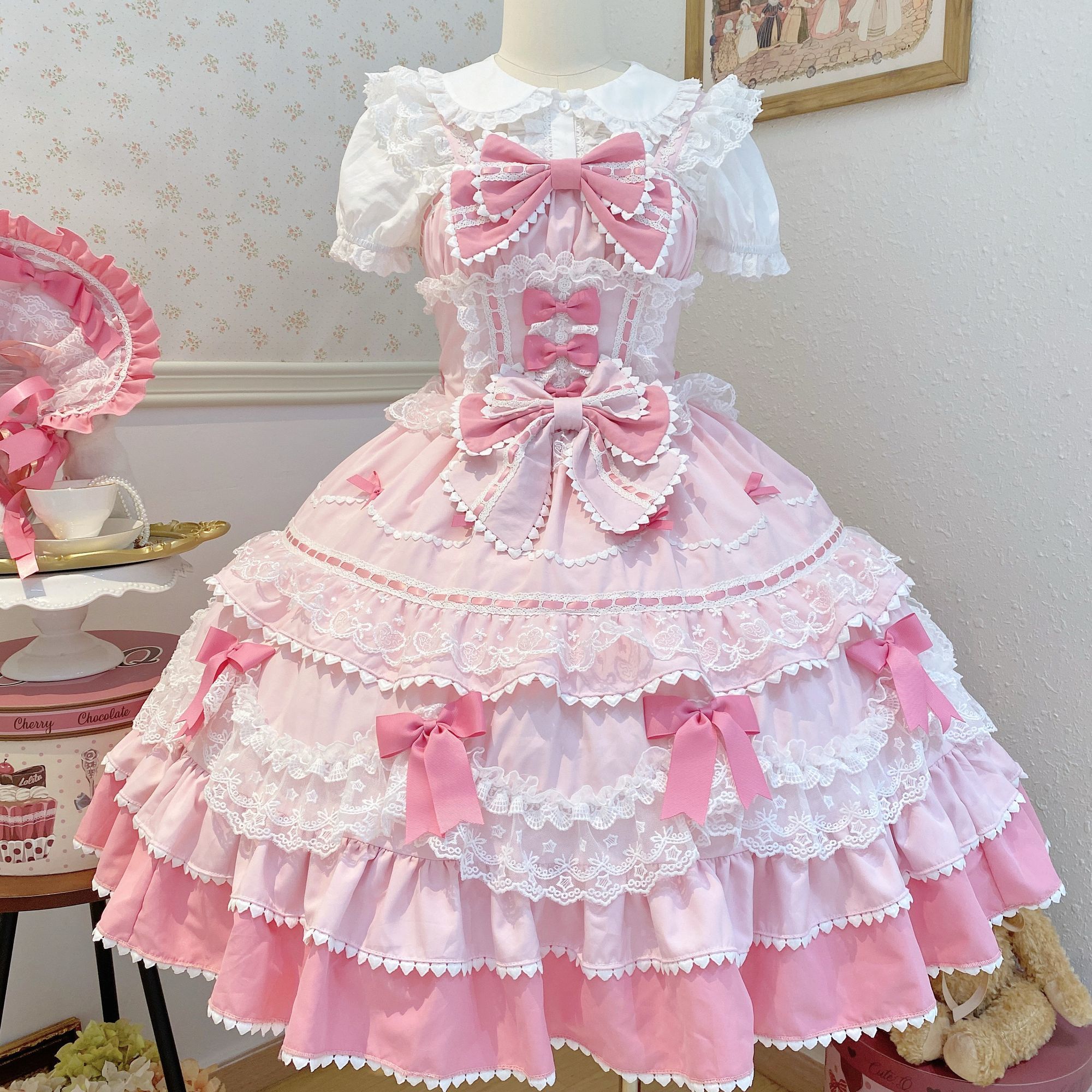 Lolita Dress Cute Jsk Suspende - Victorian Women'S Formal Wear ulasan dan harga