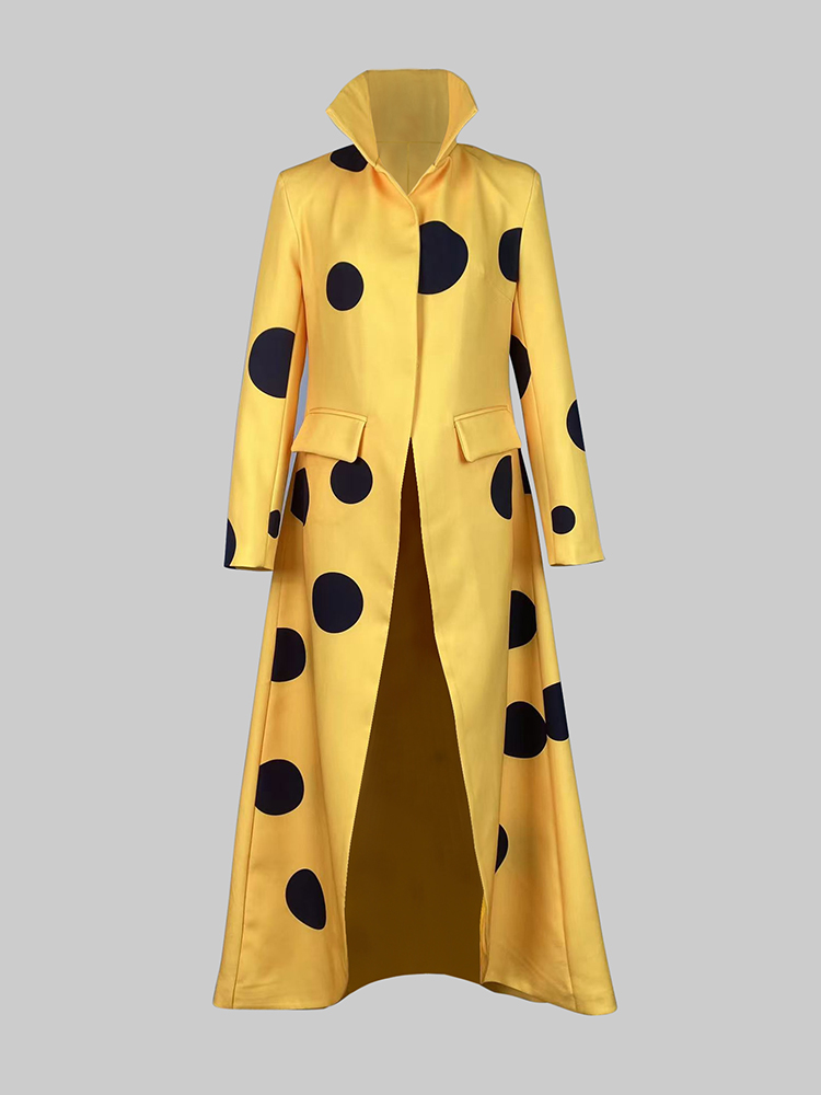 Gymystars Polka-Dot Woolen Coa - Trench Coat Formal ulasan dan harga