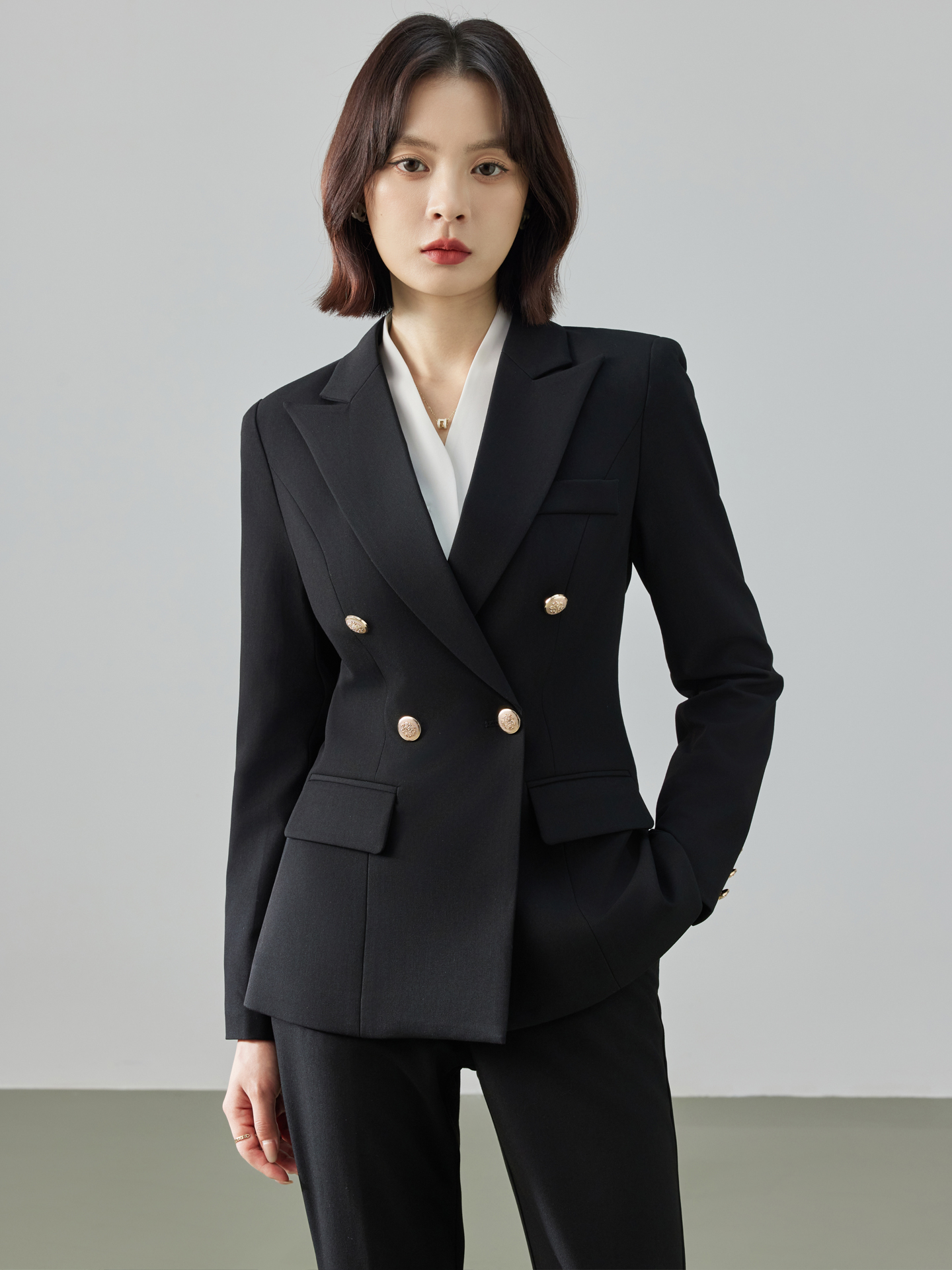 Cobalt Blue Suit Set for Women - Women Formal Wear Look ulasan dan harga