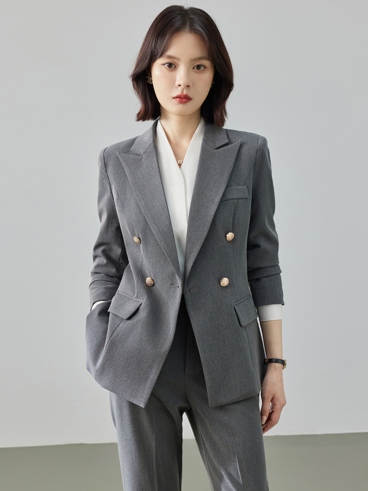 Cobalt Blue Suit Set for Women - Women Formal Wear Look ulasan dan harga