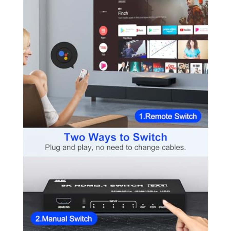 HDMI Switch k@20Hz 8K@60Hz - H - K&G Women'S Formal Wear ulasan dan harga